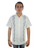 Guayabera de Lino Talavera manga corta blanca