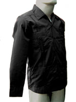 Guayabera Clásica Manga Larga Negro