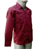 Guayabera Clásica Manga Larga Vino