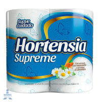 Papel Higiénico Hortensia 4 rollos (Caja con 20 paquetes de 4 c/u)
