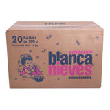 Detergente Blanca Nieves 500g (Caja con 20 bolsas de 500g c/u)