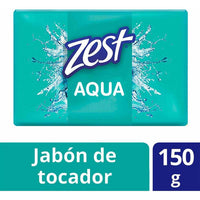 Zest Jabón de Tocador Aqua 150g ( Caja con 72 piezas de 150g c/u)