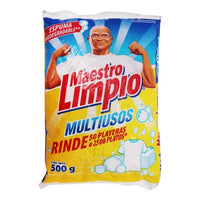 Detergente Maestro Limpio 500g (Caja con 15 bolsas de 500g c/u)