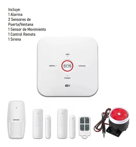 Alarma Wifi Para Casa Negocio Con Sensor Puerta Y Movimiento – iq shop mx
