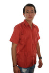 Guayabera Clásica Chedrón de Algodón Manga Corta