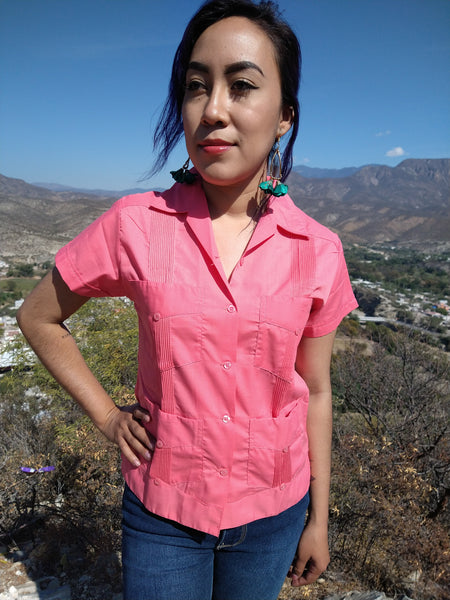 Guayabera Clásica para Dama Coral – iq shop mx - Main Image