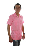 Guayabera Clásica Rosa  de Algodón Manga Corta